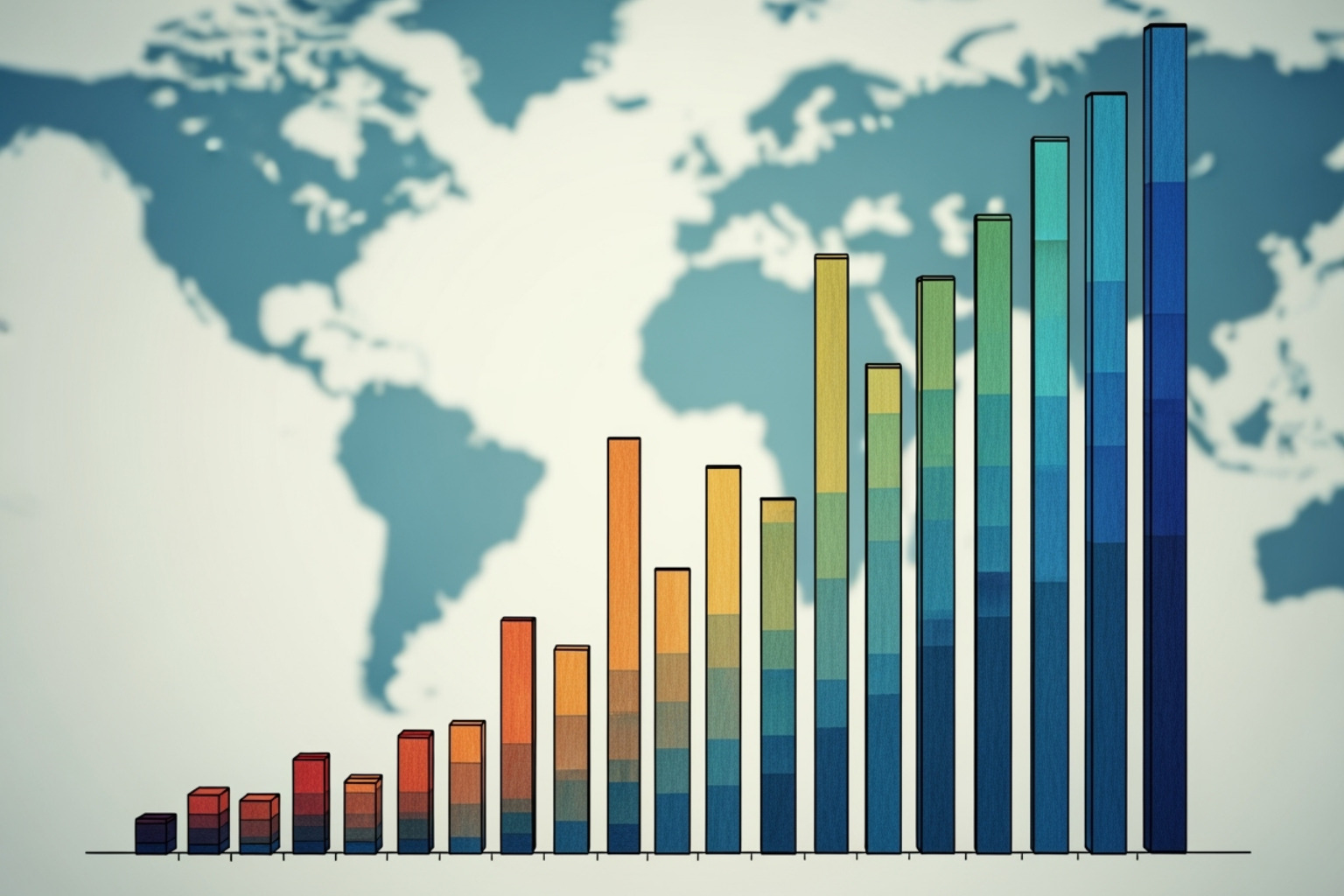A bar chart showing the market share of different search engines across various countries - Shopify international SEO