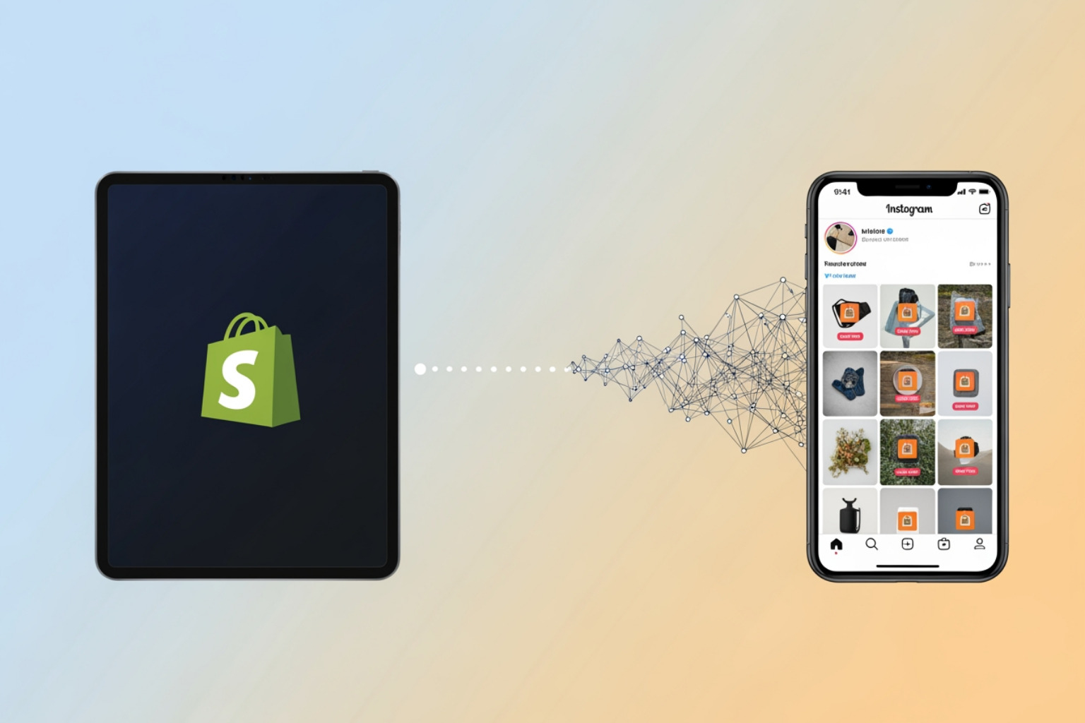 Instagram app showing the "Switch to Professional Account" option - connect shopify to instagram