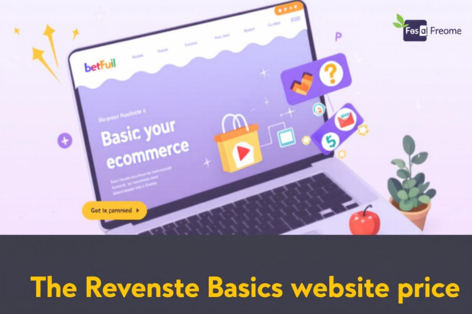 Padlock icon over a credit card - basic ecommerce website price