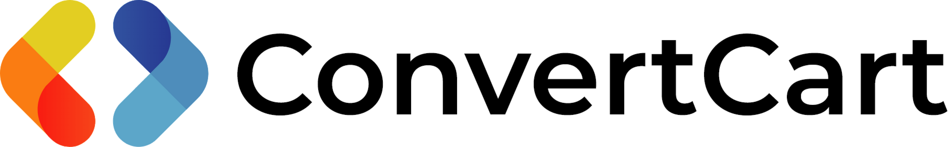 ConvertCart logo with colorful overlapping circular pill shapes and text
