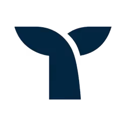 A blue whale tail logo on a white background for the brand TripleWhale