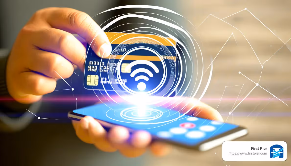 A person holding a smart phone in their hands