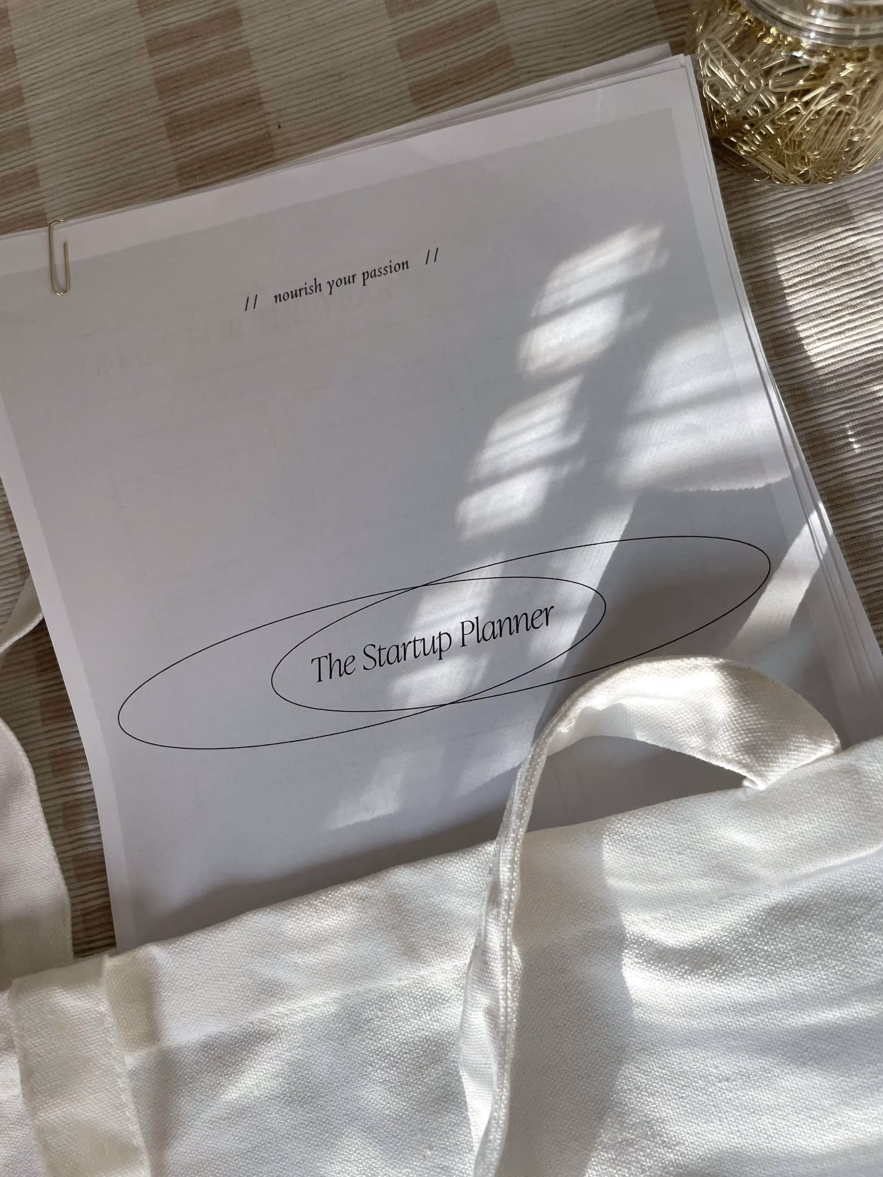 A sheet of paper sitting on top of a table