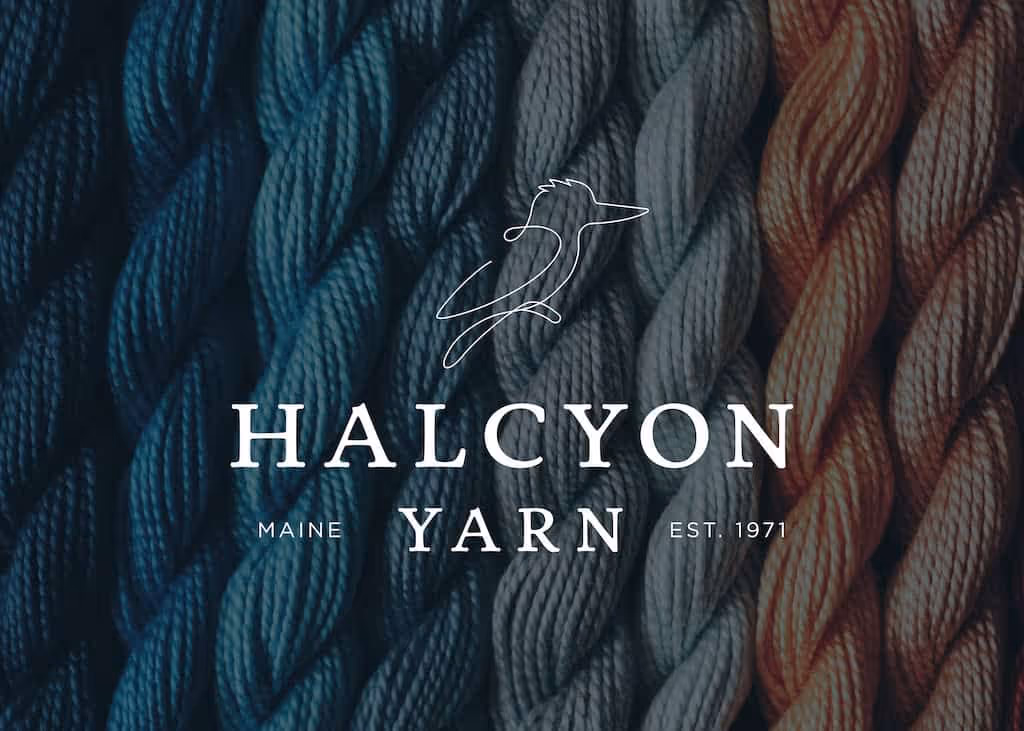 Halcyon Yarn knitting and weaving supplies styled for a Google Shopping campaign
