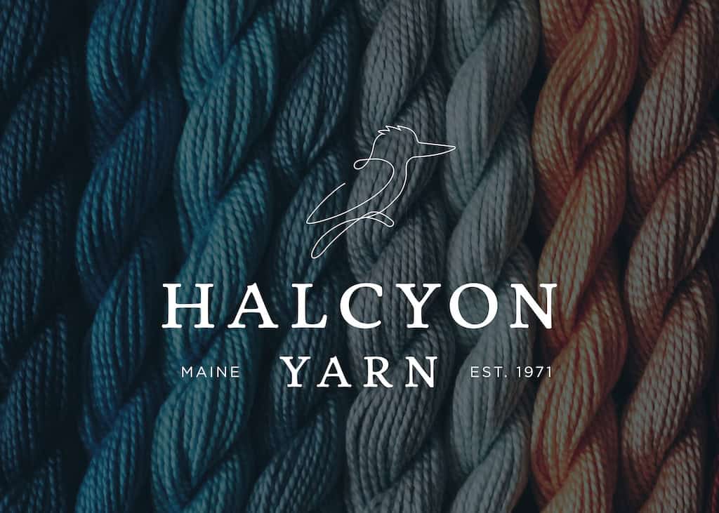 Halcyon Yarn knitting and weaving supplies styled for a Google Shopping campaign
