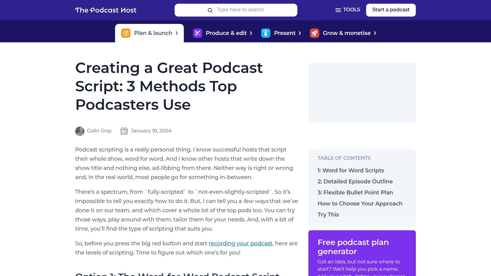 The Podcast Host