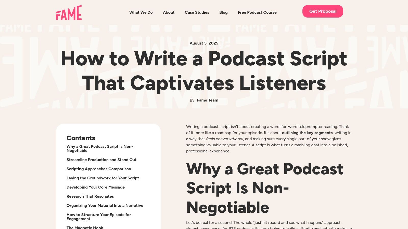 How To Write A Podcast Script That Captivates Listeners