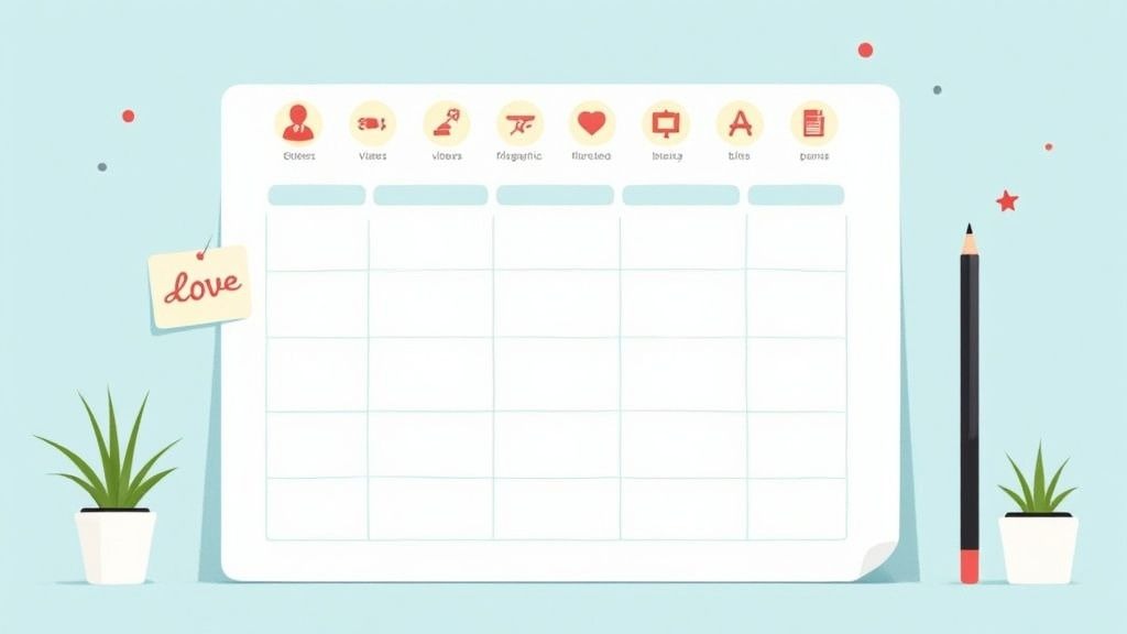 A professional podcasting setup with a microphone and headphones, ready for recording.