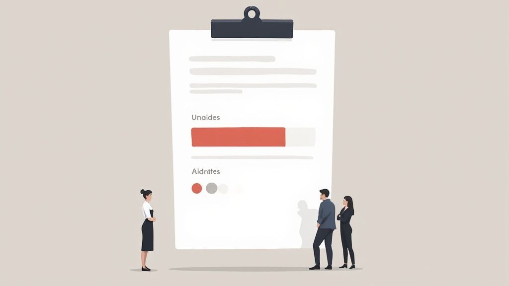 A person analyzing survey results on a laptop screen