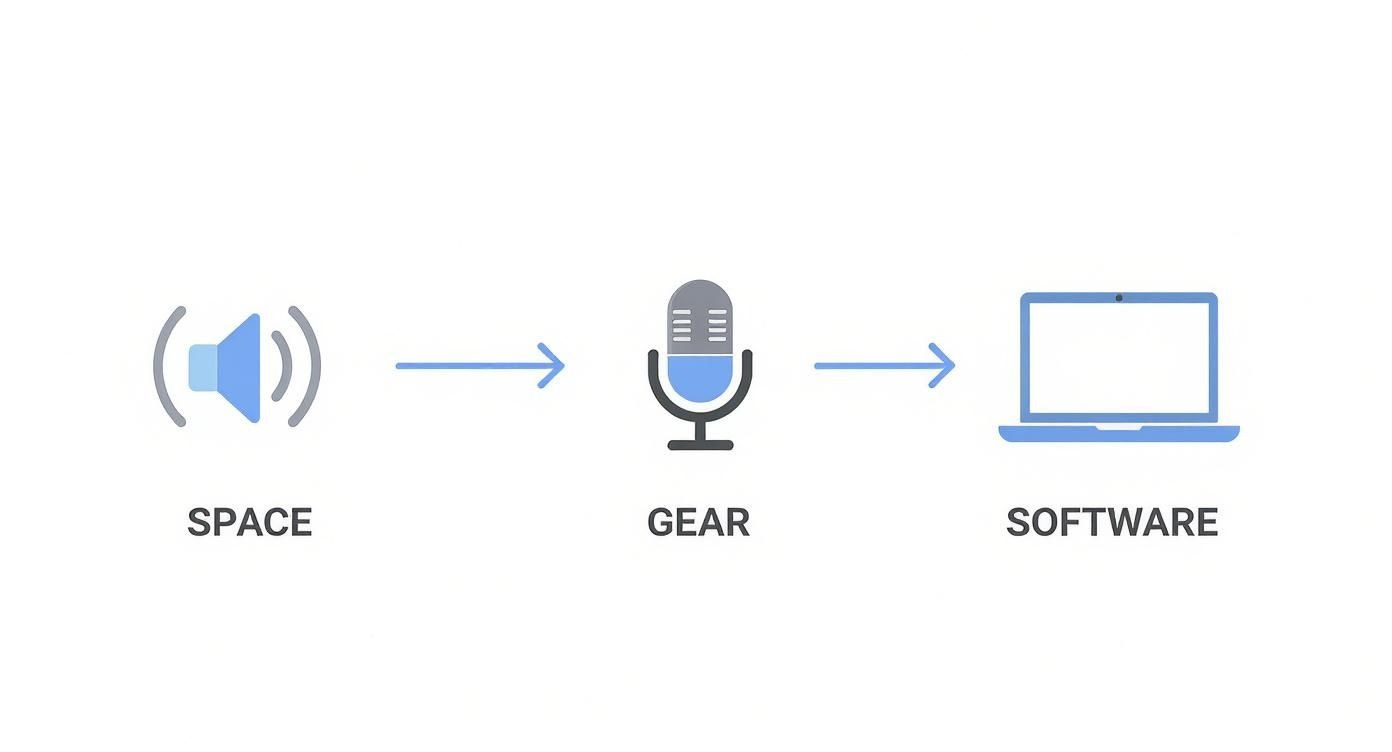 Infographic about start a business podcast