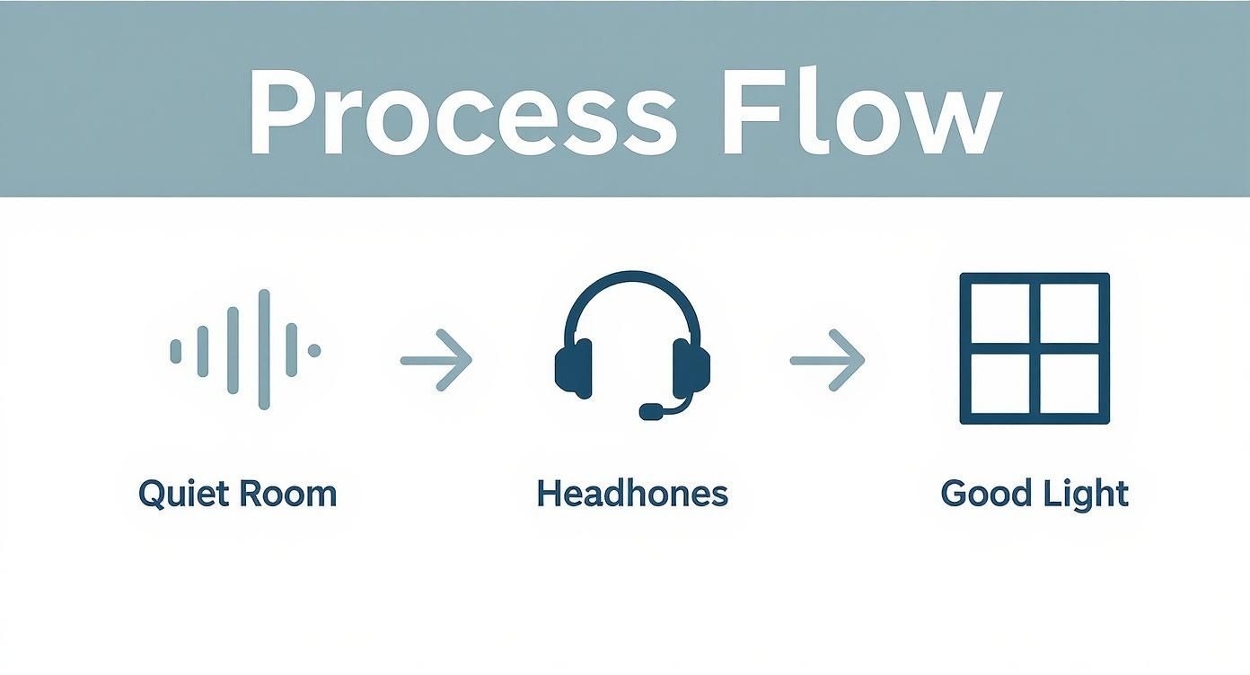 Infographic about remote podcast recording