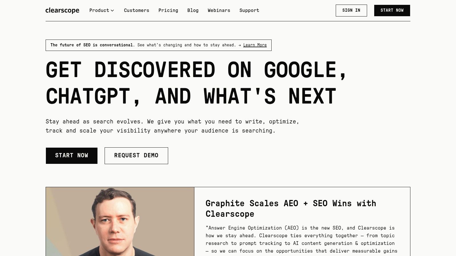 Clearscope – Content Optimization and Briefing