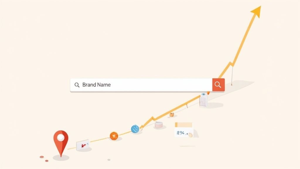 A person analyzing graphs and charts on a large digital screen, representing a digital footprint.