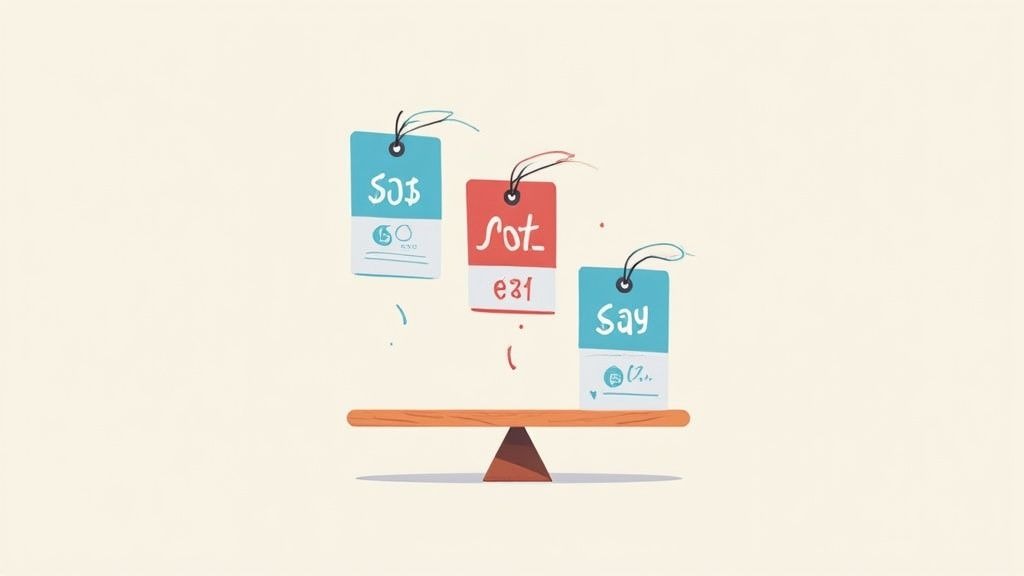 Microphone with sound waves on a laptop screen