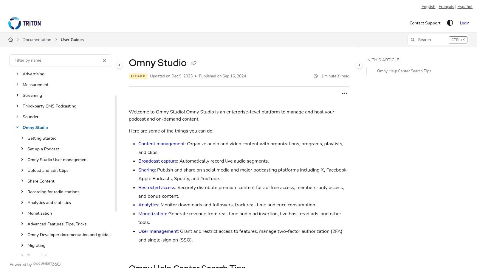 Omny Studio (Triton Digital)