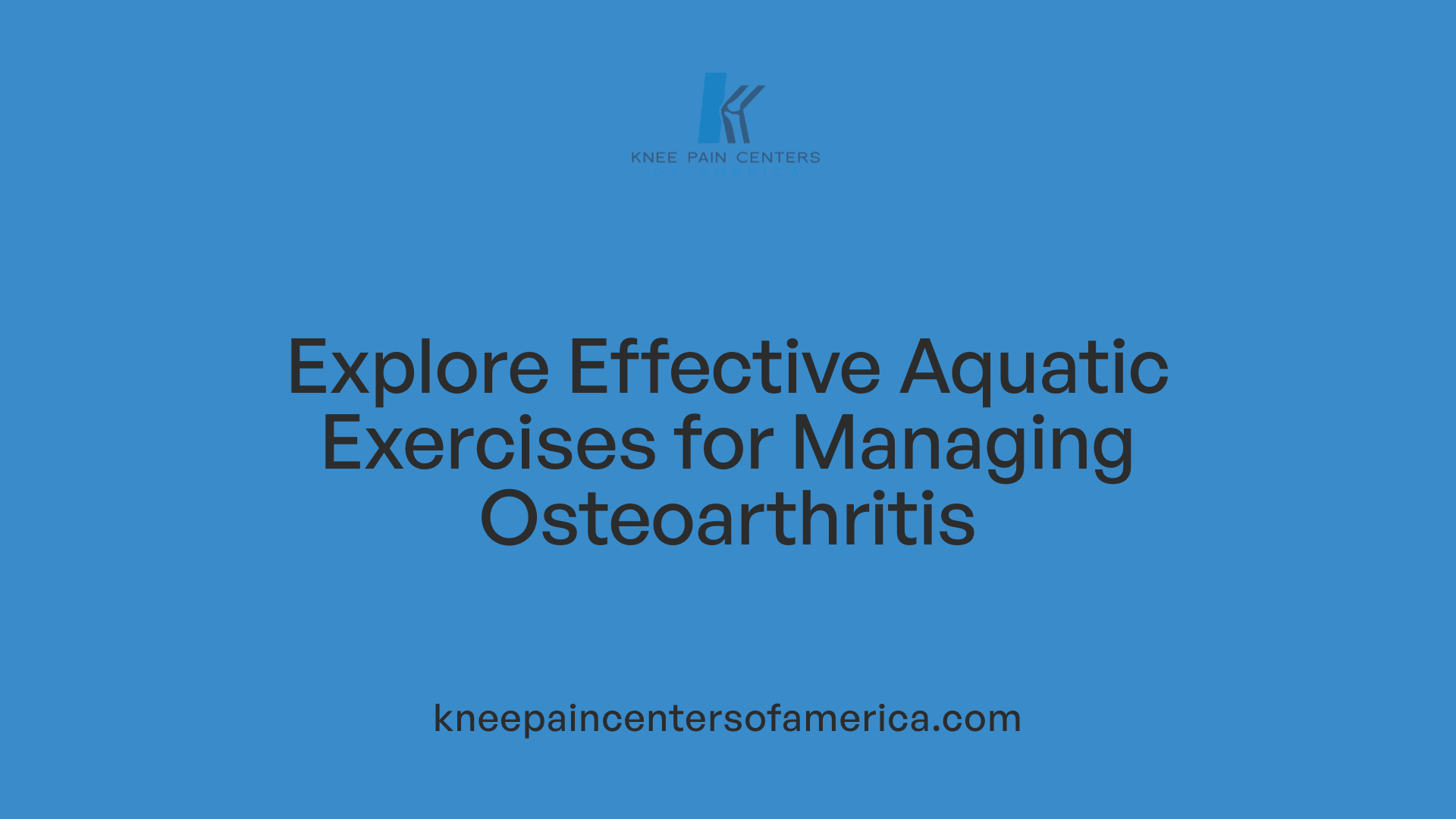 Explore Effective Aquatic Exercises for Managing Osteoarthritis