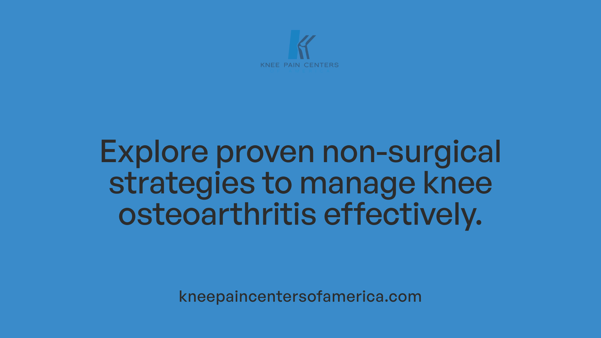 Explore proven non-surgical strategies to manage knee osteoarthritis effectively.