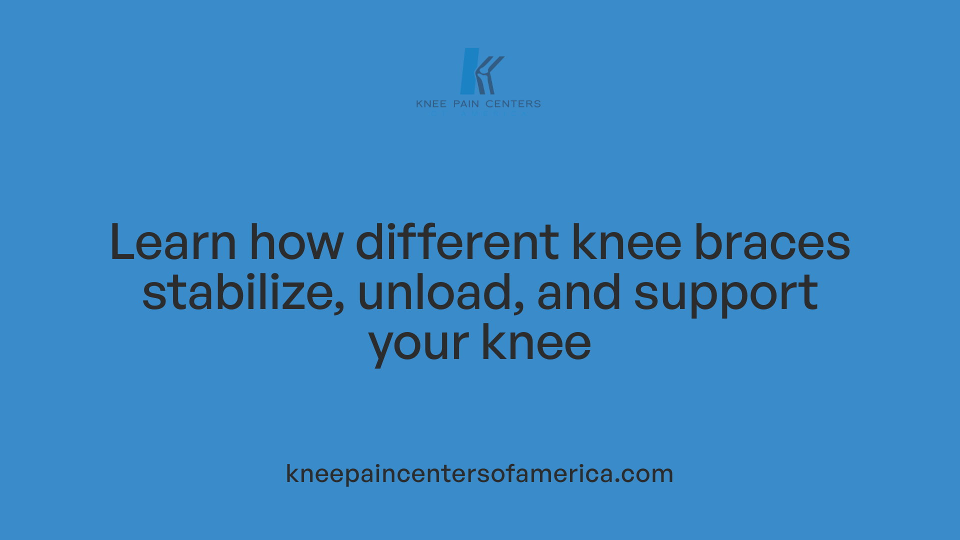 Learn how different knee braces stabilize, unload, and support your knee