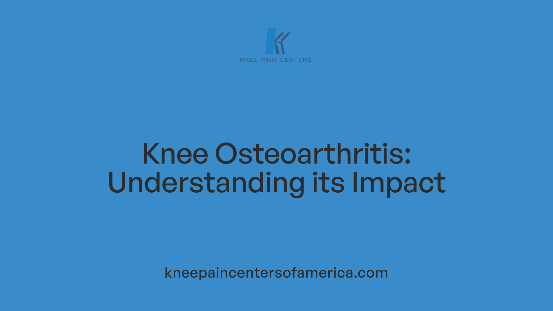 Knee Osteoarthritis: Understanding its Impact