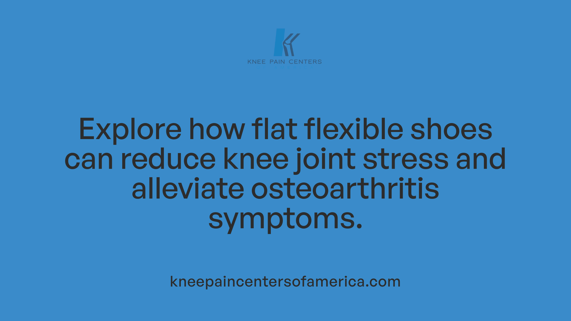 Explore how flat flexible shoes can reduce knee joint stress and alleviate osteoarthritis symptoms.