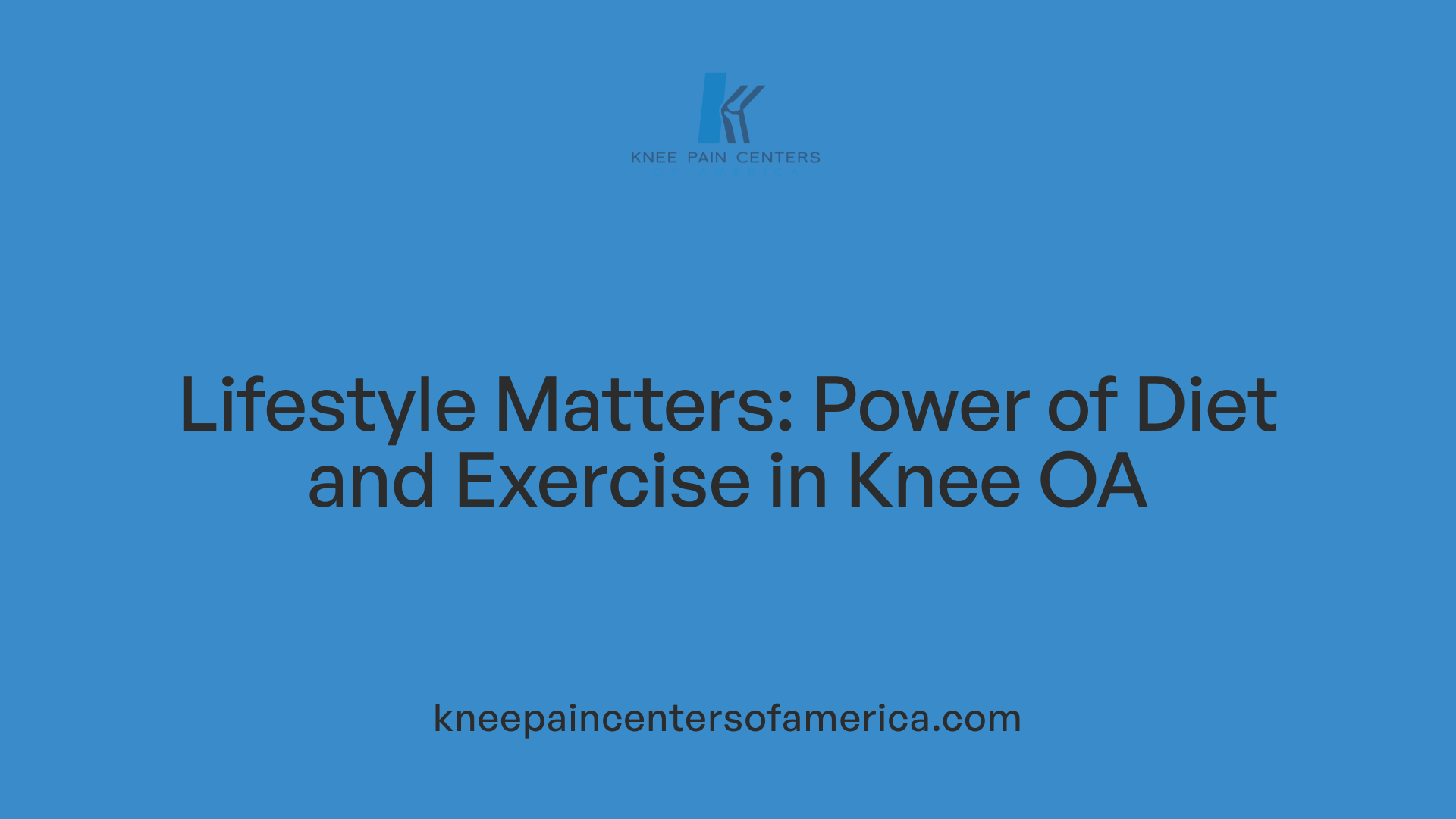 Lifestyle Matters: Power of Diet and Exercise in Knee OA