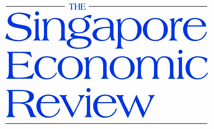 Logo of The Singapore Economic Review in blue serif font with horizontal lines above and below the text.