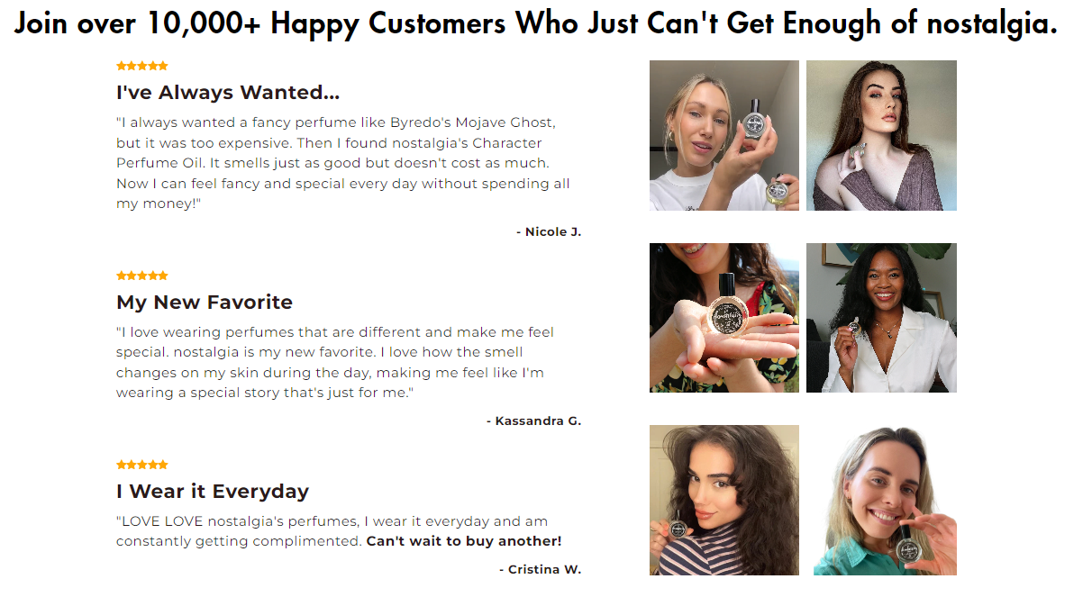 nostalgia's 25,000+ happy customers