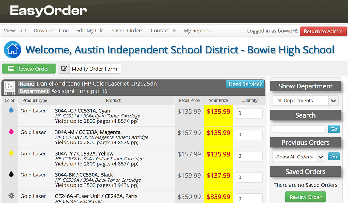 EasyOrder 2024 New Look