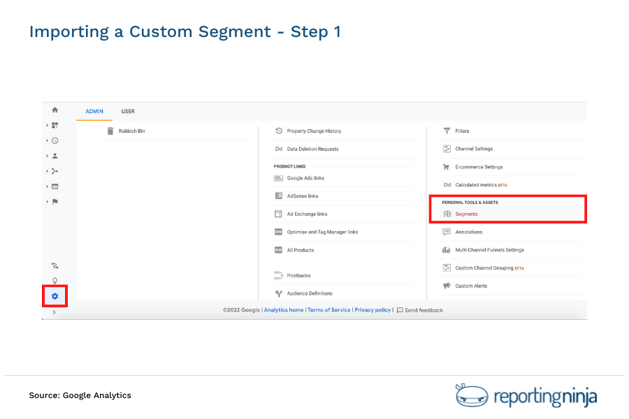 Importing a Custom Segment - Step 1