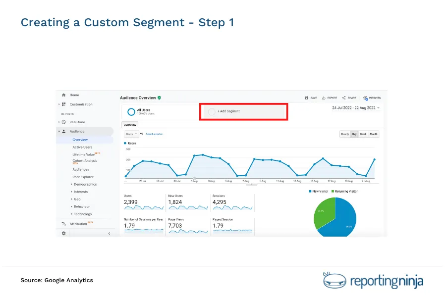 Creating a Custom Segment - Step 1