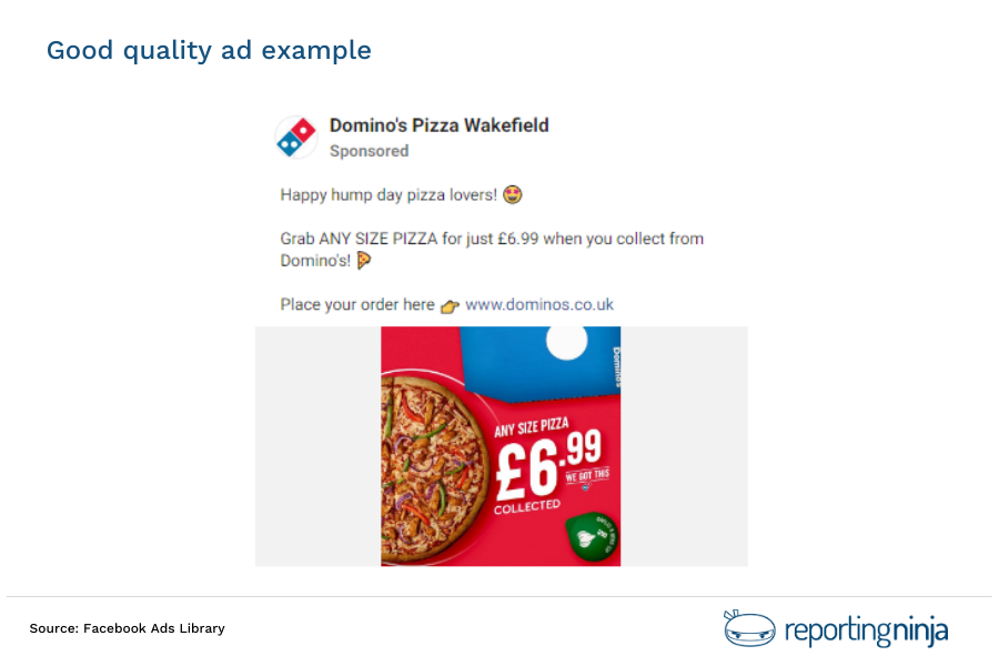 Good quality ad example