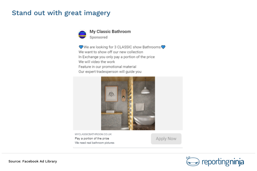 Strong image on FB Ads