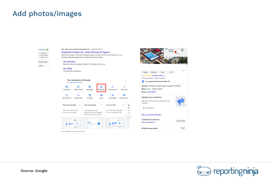 Add photos images