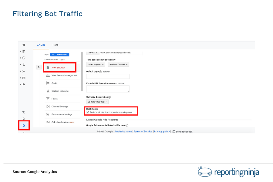 Filtering Bot Traffic Option 1