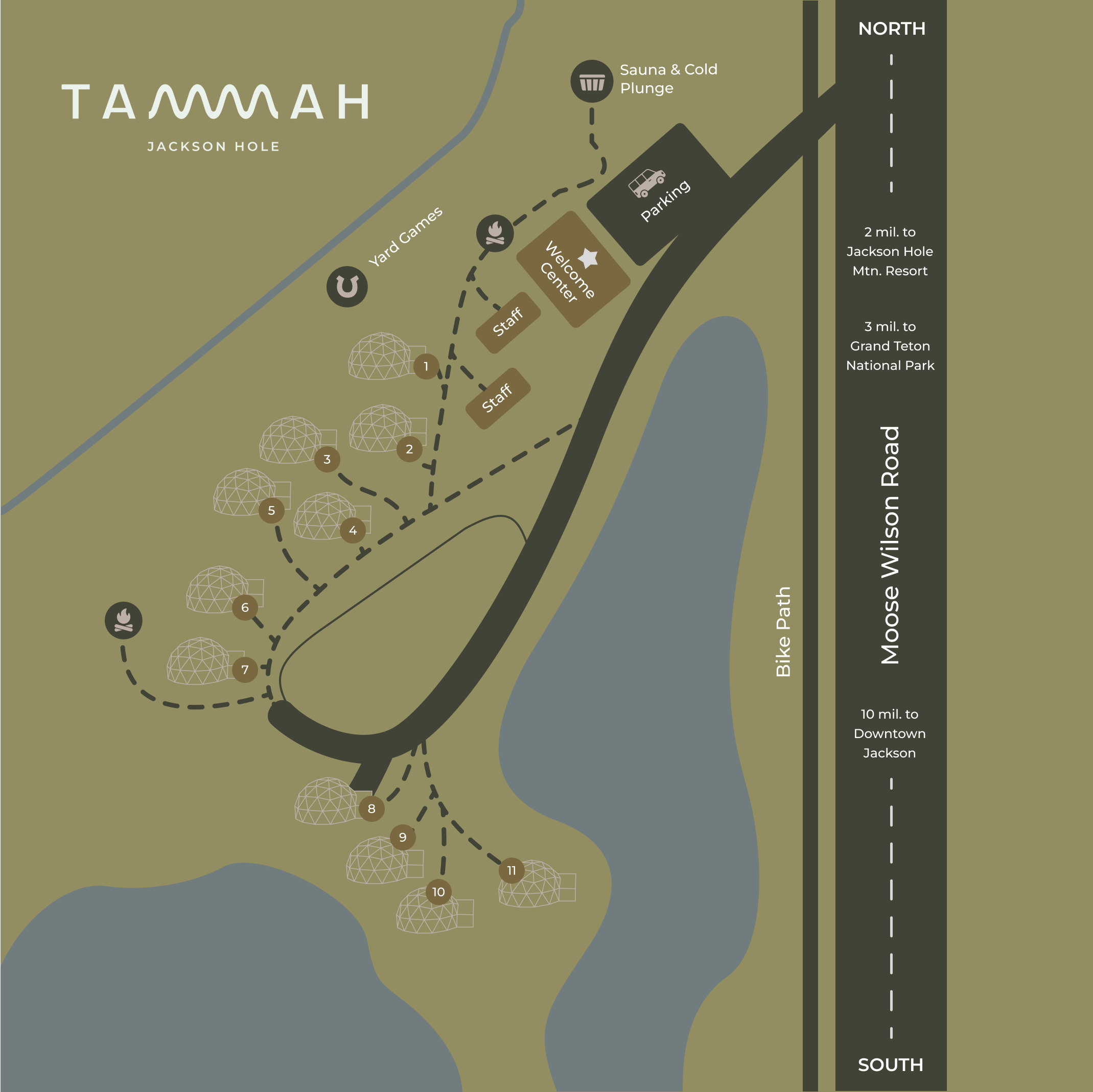 Tammah driving distance to landmarks map