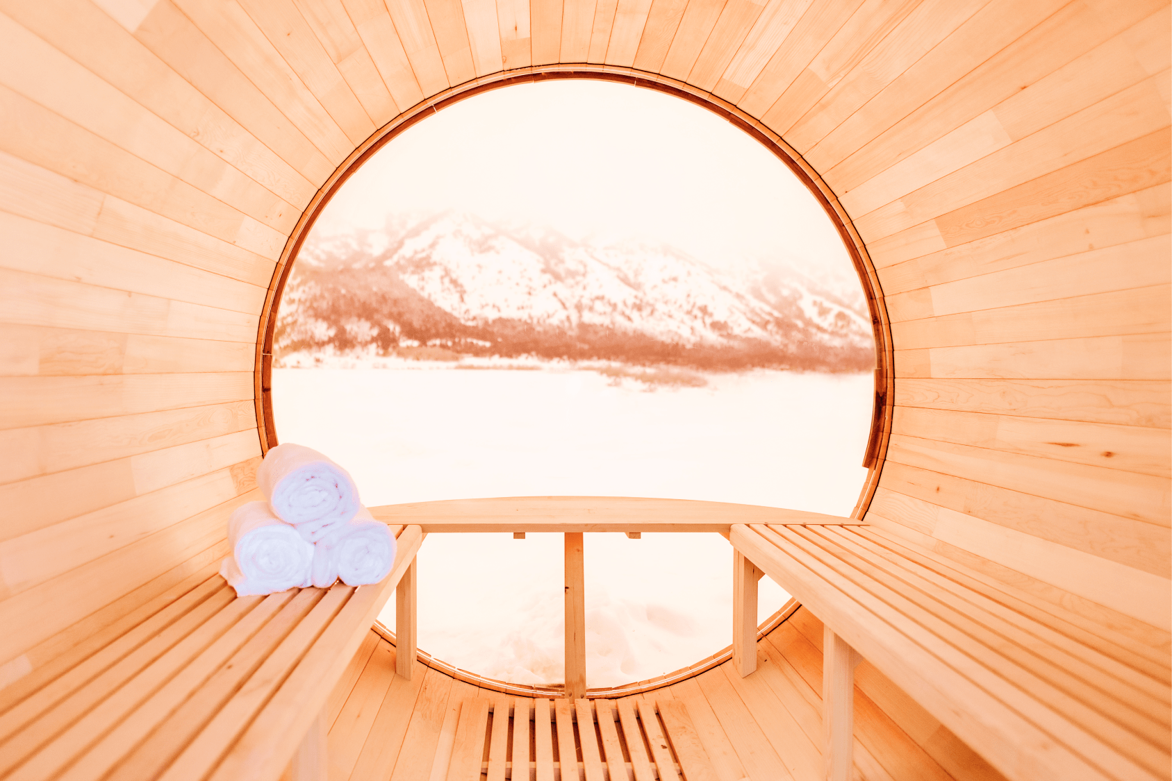 Summer view in family suite layout geodesic dome
