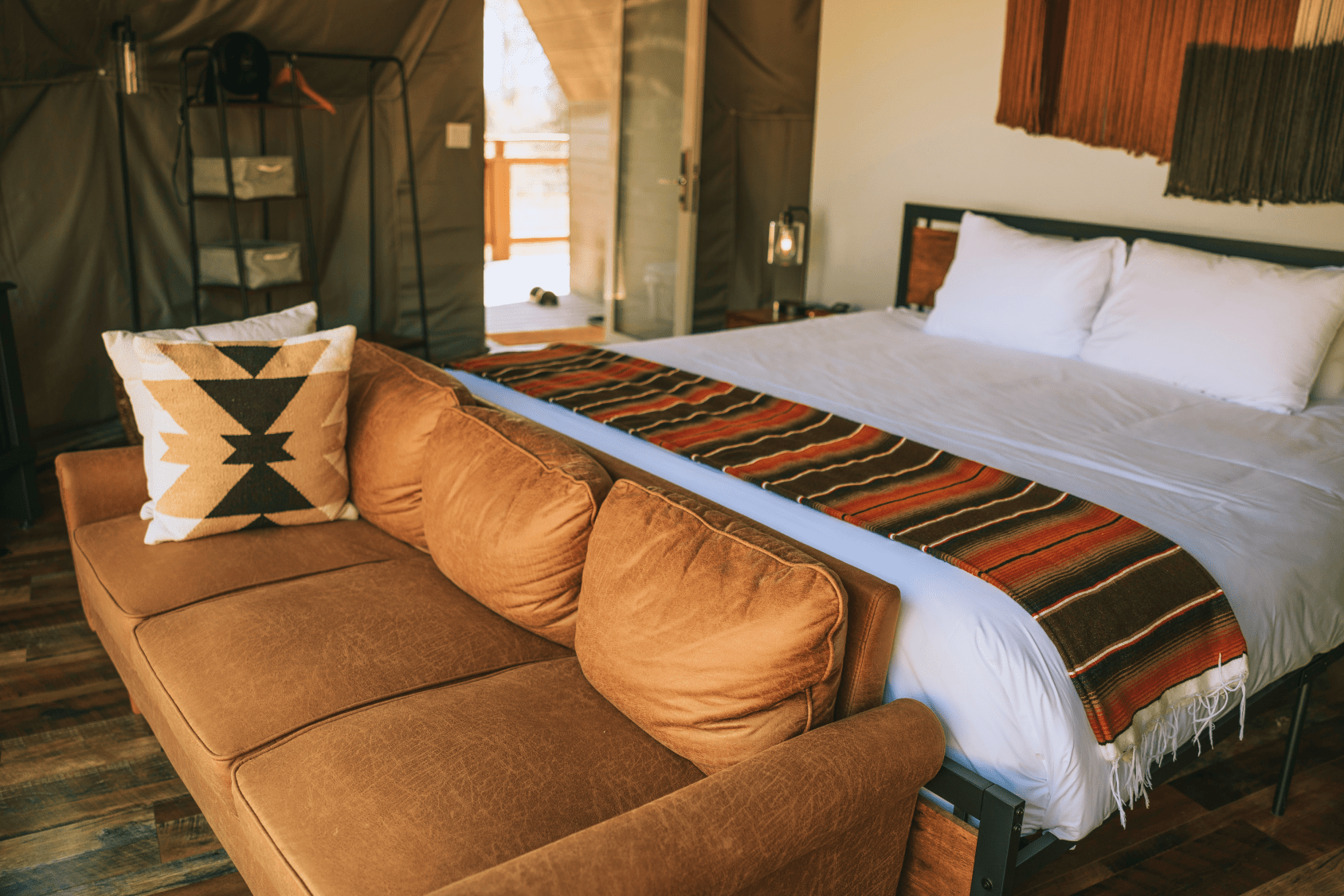 Kitchenette in geodesic dome