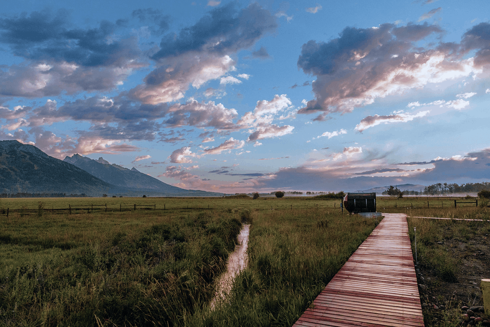 Summer view in family suite layout geodesic dome