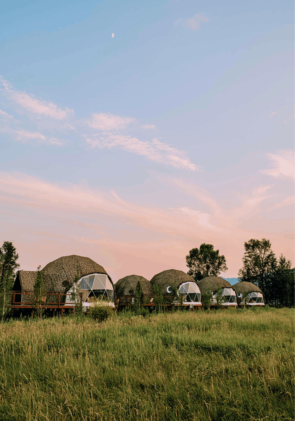 Bunk bed in geodesic dome