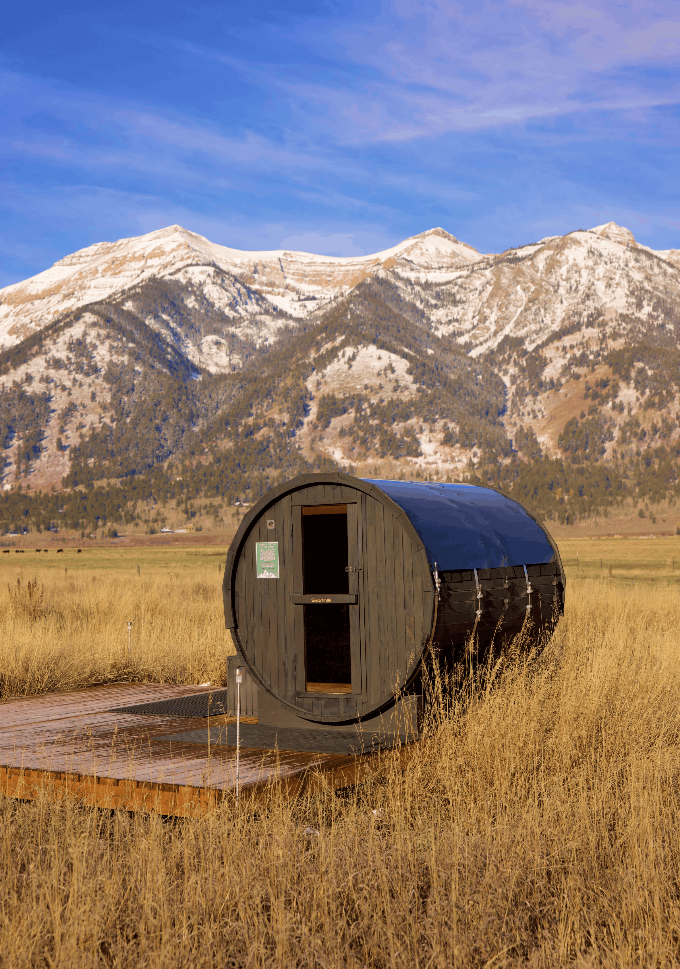 Summer view outside geodesic dome