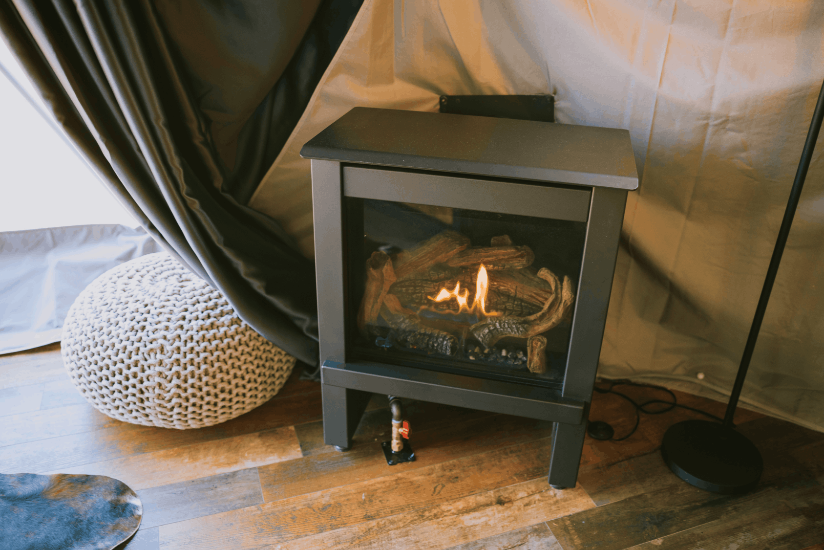 Summer view in family suite layout geodesic dome