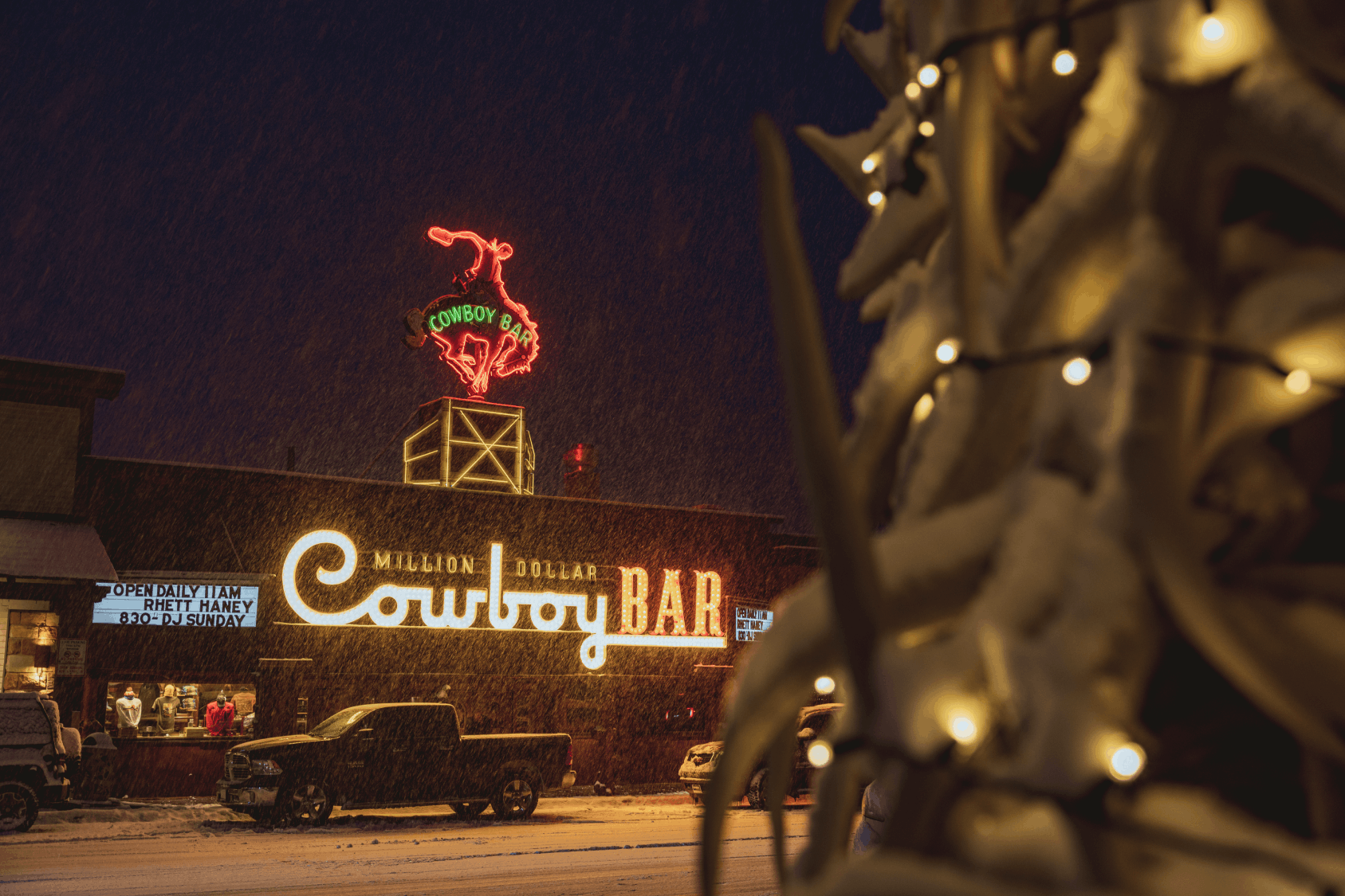 The Million Dollar Cowboy Bar Outside