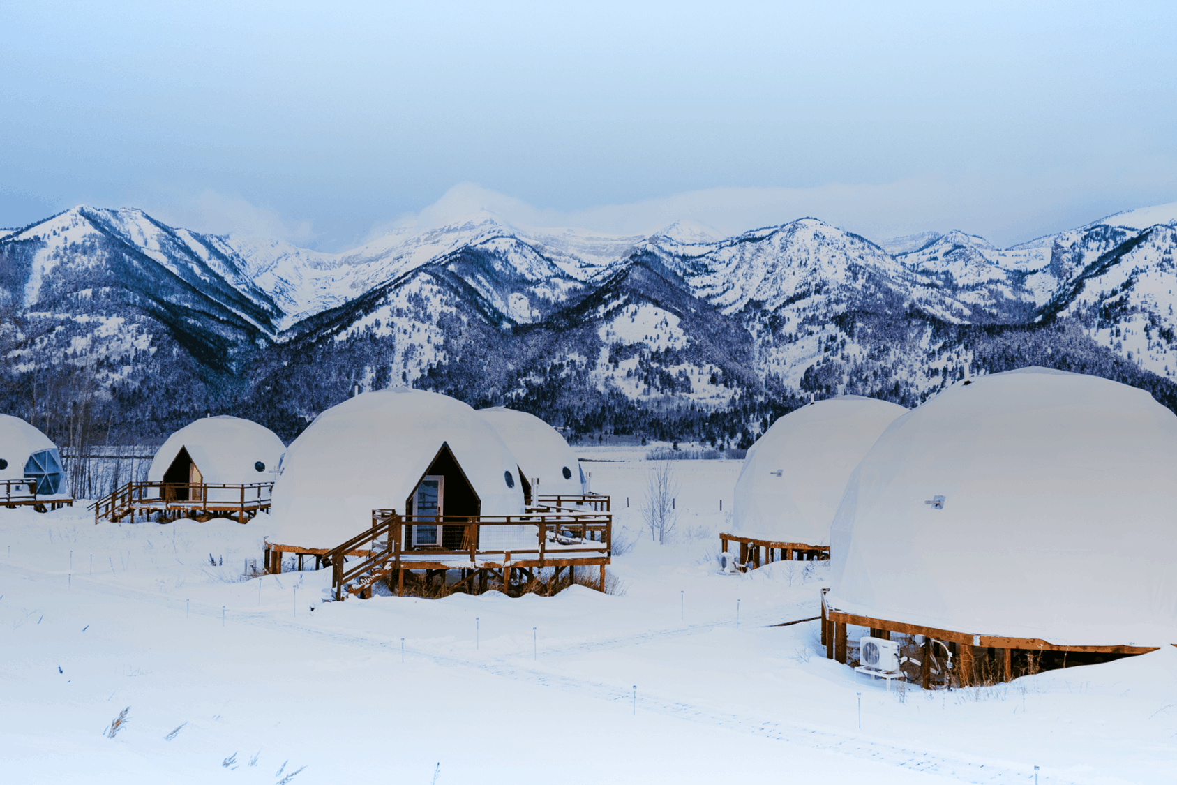 TA Moulton barn in the winter