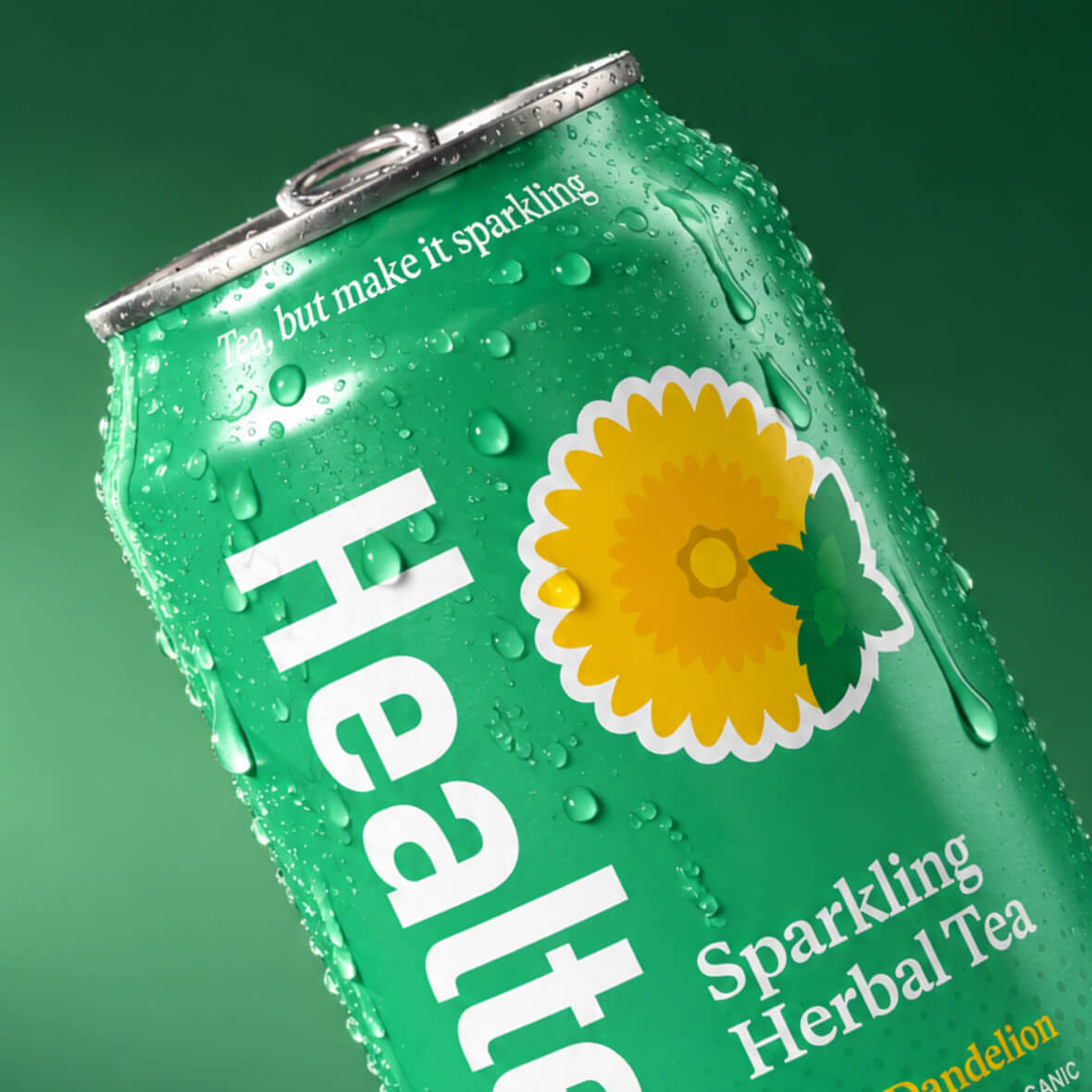 Healtea Peppermint Dandelion can, refreshed design