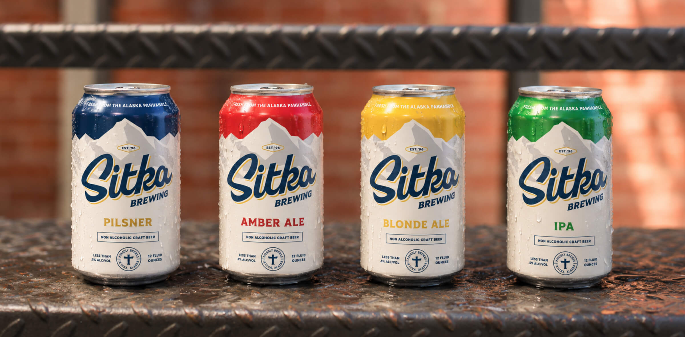 Sitka lineup: Pilsner, Amber Ale, Blonde Ale and IPA