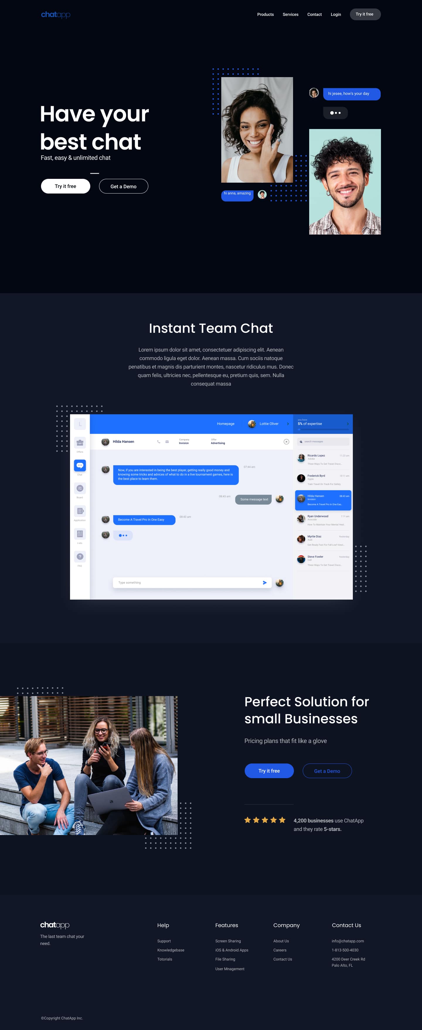 A screenshot of web page