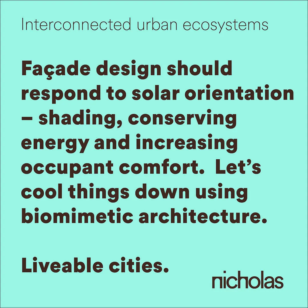 Façade Design using Biomimicry principles, designed by nicholas