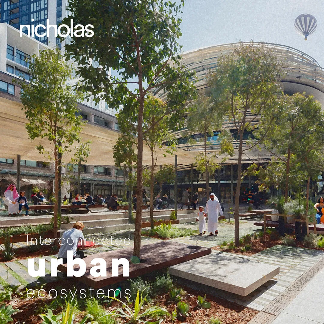 People-centered urban environment designed for community by nicholas