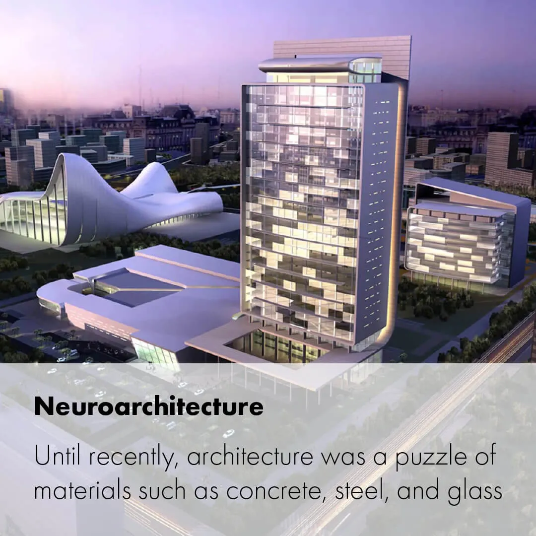 Neuroarchitecture design using light and color to support focus, creativity, and recovery