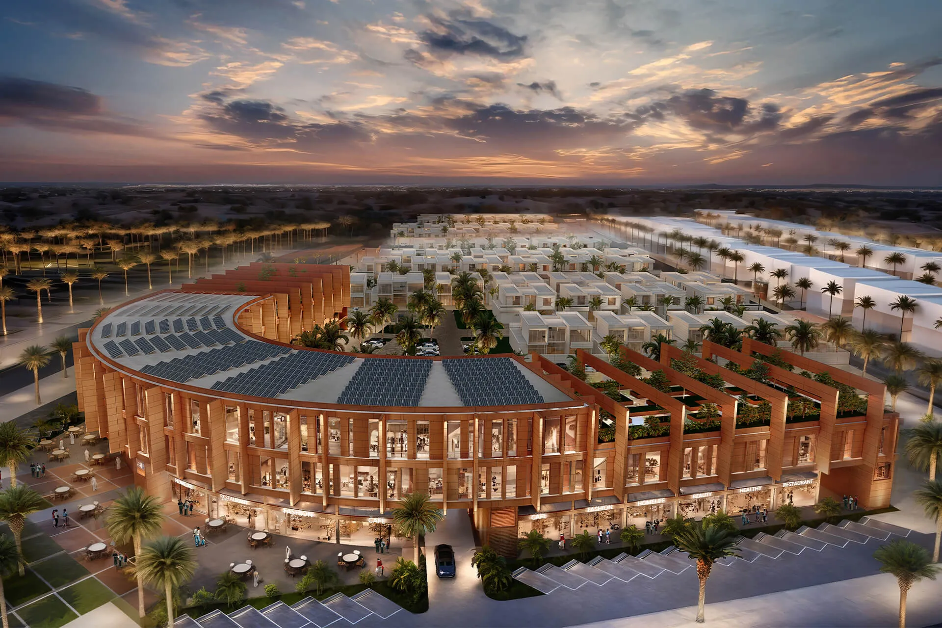 East Point Riffa mixed-use complex with retail, offices, and villas in Bahrain